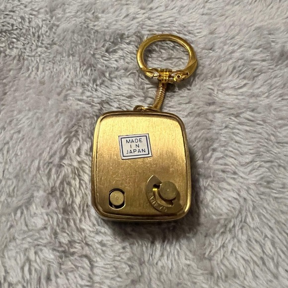 Japanese Sankyo Brass MusicBox Keychain US Virgin Islands Japan VINTAGE & Tested - Picture 7 of 9